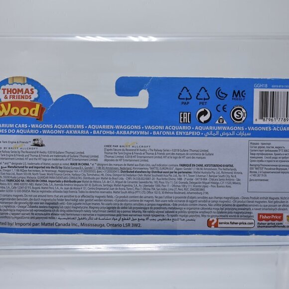 Thomas & Friends Real Wood Aquarium Cars Sting Ray Tanker Hammerhead Shark Car - Picture 12 of 12